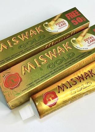 Dabur herb’l miswak gold зубна паста натуральна місвак без фтору, 170 г