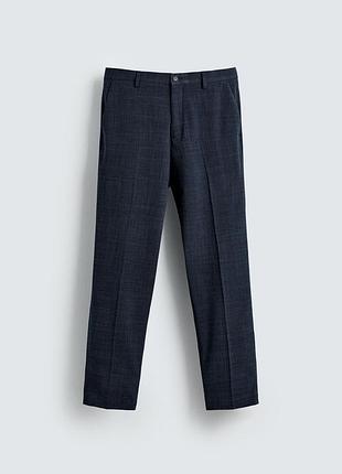 Брюки zara тестурированы 19658 indigo