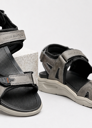 Сандалии мужские кожаные offroad grey