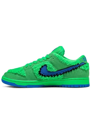 Кроссовки nike sb dunk x grateful dead green bear