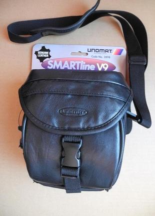 Фотосумка unomat smartline v9 code 2898. 15х9х5 5 см. кожа. новая