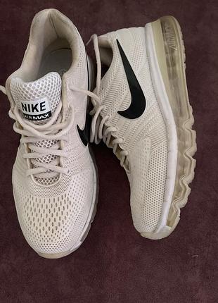 Кросівки air max nike білі прорезинових верх р.41