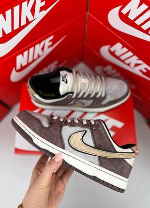 Мужские кроссовки nike sb dunk 991 brown grey 44р