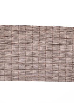 Салфетка сервировочная на стол 45×30 (см) прямоугольная салфетка под тарелки, приборы серый
