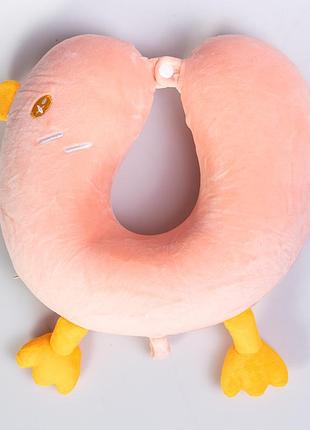 Подушка для шиї duck u-подібна, рожевий