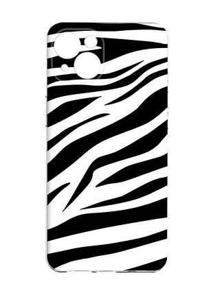 Чехол с защитой камер на iphone 15 :: фон зебра (принт 92)