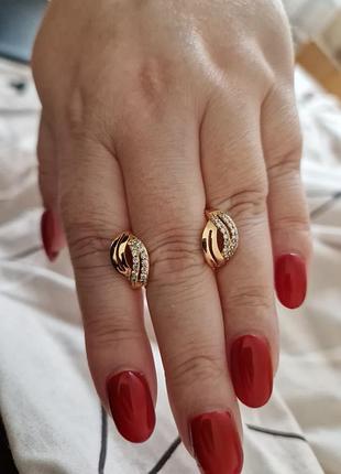 Серьги медзолото