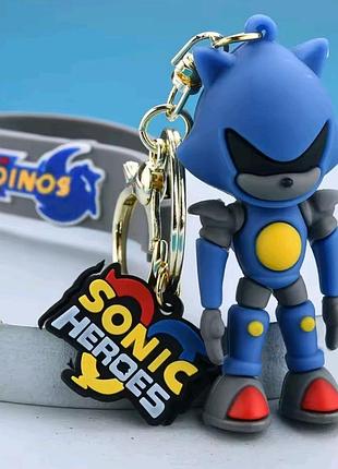 Брелок для ключей соник, брелок для сумок соник, брелок sonic