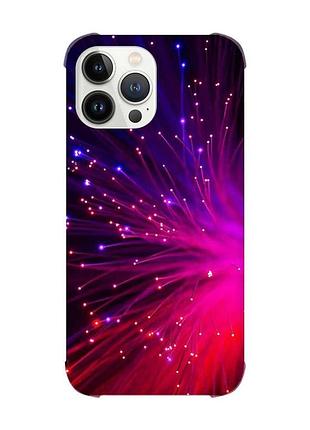 Чехол с утолщёнными углами на iphone 14 pro max салют (принт 98)