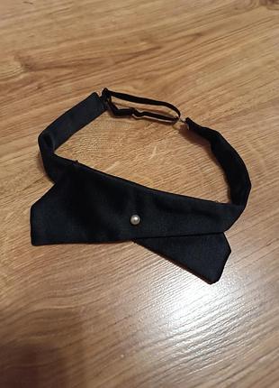 Чорна крос краватка  аксесуари