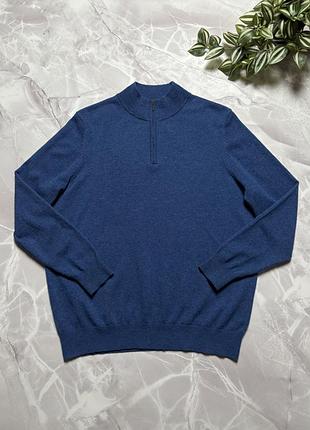 Светр woolovers 1/4 зіп merino wool cashmere
