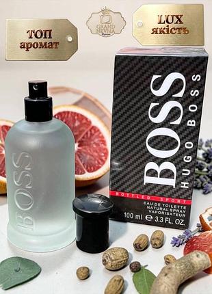 Мужской парфюм hugo boss bottled sport (хьюго босс боттлд спорт) 100 мл. стойкий освежающий аромат (деревные, фужерные)