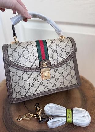 Сумка ophidia medium top handle bag 5