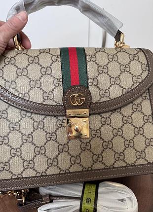 Сумка ophidia medium top handle bag 9