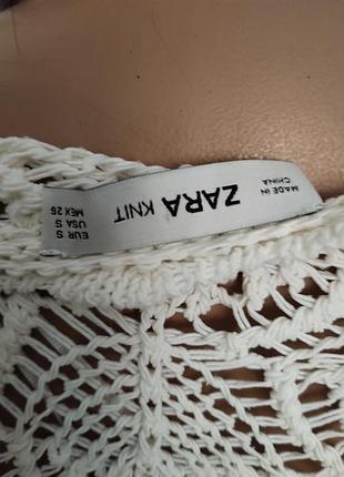 Джемпер кофта кроше zara 6