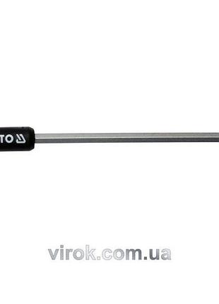 Ключ шестигранний yato : тип "t", m7 мм, двосторонній, кульковий наконечник l= 170 мм [12/144]