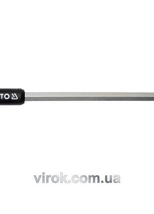 Ключ шестигранный yato : тип "t", m10 мм, двусторонний, шариковый наконечник l=200 мм [12/96]