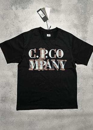 Футболка c.p. company з великим логотипом