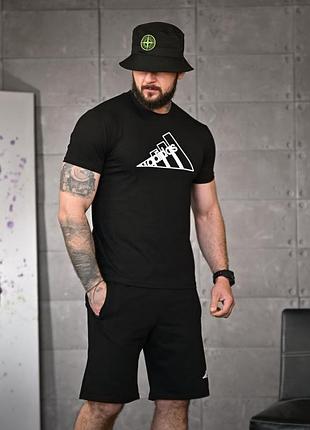 Летний комплект adi logo black тр6162