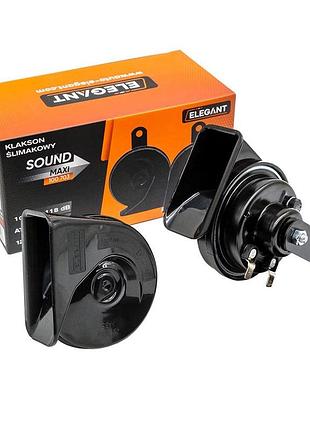 Сигнал 12v улитки 2контактный ø 85mm "elegant" 100 703 - черный 105db-118db e9-стандарт