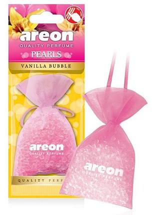 Освежитель силиконовые гранулы 25gr - "areon" - pearls - vanilla-bubble (ваниль-жуйка) (12шт/72ящ)