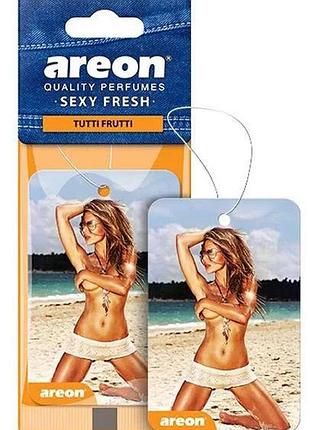 Освежитель сухой лист - "areon" - sexy fresh - tutti frutti (тутти-фрутти) (10шт/уп)