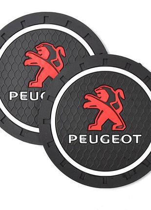 Коврики в подстаканник антискользящие pegeout 7см 2шт