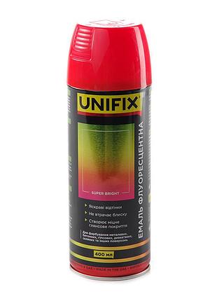 Краска флуоресцентная 400ml "unifix" красная no951062 (12шт/уп)