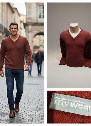 Отличного качества теплый шерстяной пуловер шведского бренда my wear