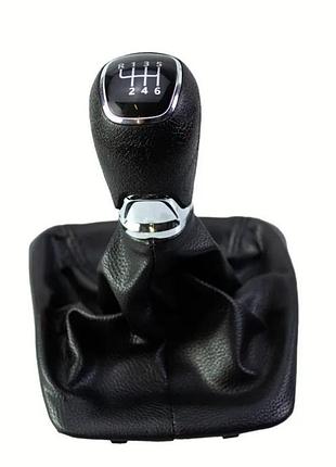 Ручка кпп з чохлом skoda octаvia ii (04-11) пластик (r6 speed) new style №33