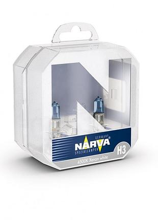 Лампа 12v h3 55w 4500k range power white "narva" (box-2шт) (48602) (10шт/уп)