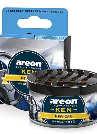 Освежитель сухой консерва 35gr - "areon" - ken - new car (новая машина) (12шт/уп)