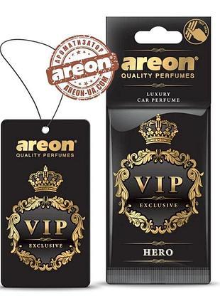 Освежитель сухой лист - "areon" - vip - hero (герой) (10шт/уп)