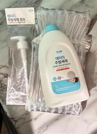Засіб для миття посуду  atomy dishwashing detergent red apple scent 1 л (органіка/концентрований)