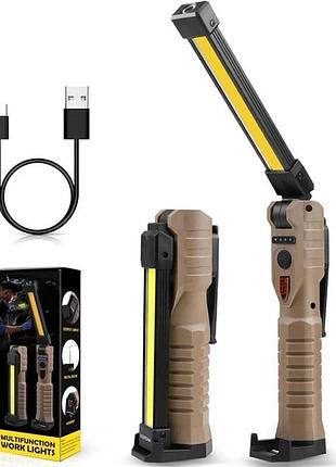 Мультифункциональный фонарь с магнитом и функцией powerbank bautech cob pl 380