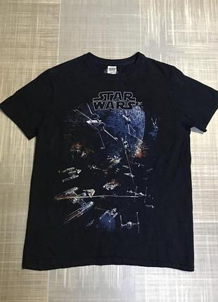 Gildansoftstyle💙чоловічий одяг/чорна котоновіа футболка з принтом star wars💛м48