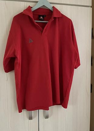 Футболка поло le coq sportif мужская красная