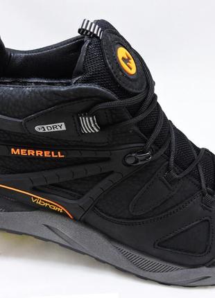 Чоловічі шкіряні черевики зимові кросівки merrell