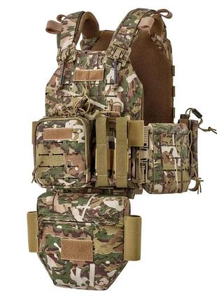 Плитоноска, чехол велмет с камербандами под пакеты / плиты plate carrier velmet perun 6 sof lc (mawka)