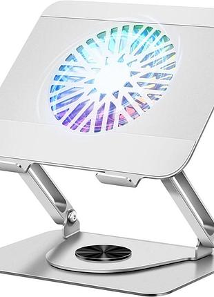 Icare – подставка для ноутбука с магнитным кулером rgb, поворот на 360°, до 10 кг, уровень шума 18 дб, диагональ до 16". уценка