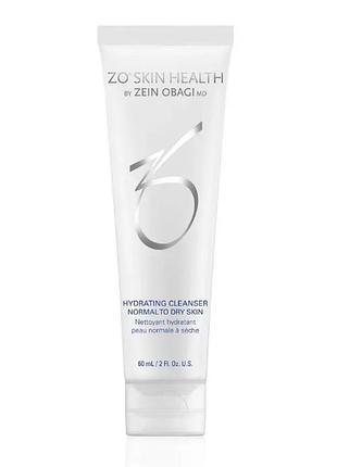 Очищающий увлажняющий гель для нормальной и сухой кожи zo skin health hydrating cleanser, 60 мл