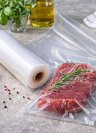 Пакеты для вакууматора в рулонах 5мх15см, 1 рулон / вакуумные рулонные пакеты для хранения пищи