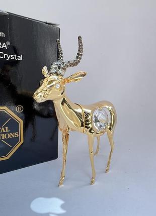 Фигурка с камнями swarovski косуля 9 см 160474