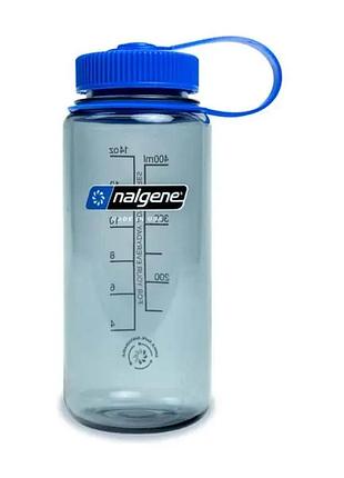 Пляшка для води nalgene wide mouth gray sustain water bottle 0.500l