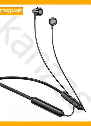 Беспроводные наушники hoco черные с микрофоном bluetooth для бега и спорта вкладиши для музыки