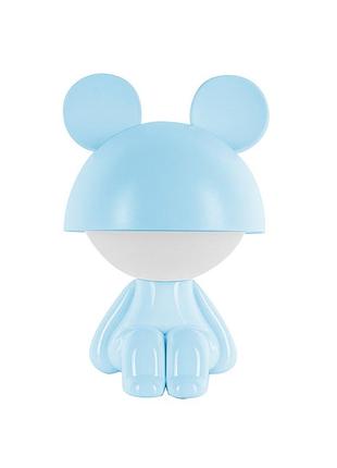Світильник-нічник led з акумулятором kite cute mouse блакитний (k25-316-2-3)