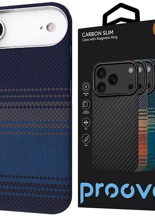 Ультратонкий карбоновий чохол proove carbon slim magsafe для iphone 17 air (nightfall)