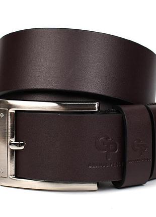 Кожаный ремень gp grande pelle 413011500 коричневый
