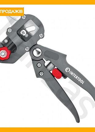 Секатор для прививки carbon intertool 200мм садовый инструмент для обрезки веток и прививки растений