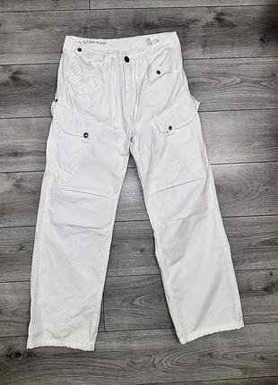 Білі штани-карго g-star raw